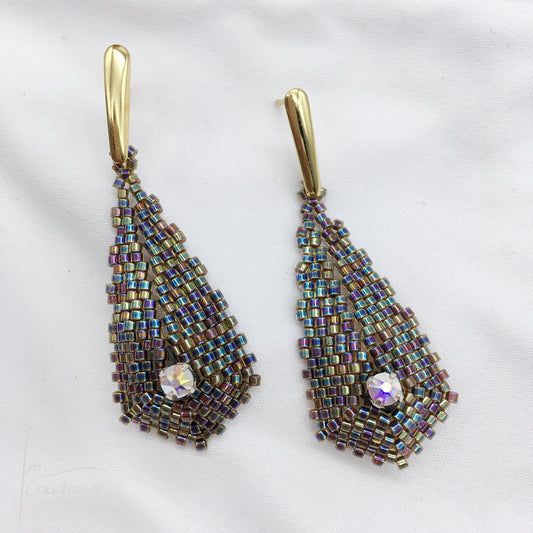 Orecchini Petali con Cristalli di Swarovski