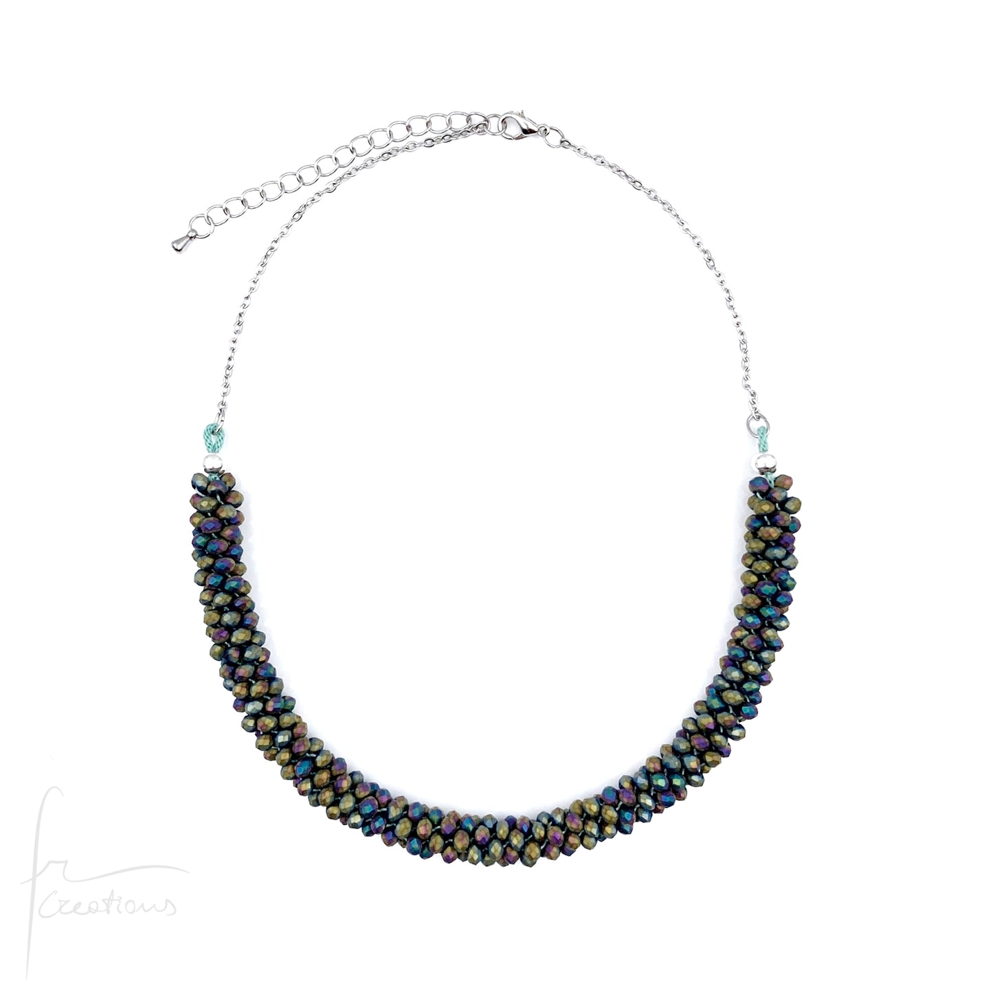Collane girocollo Snake intrecciate a mano con cristalli