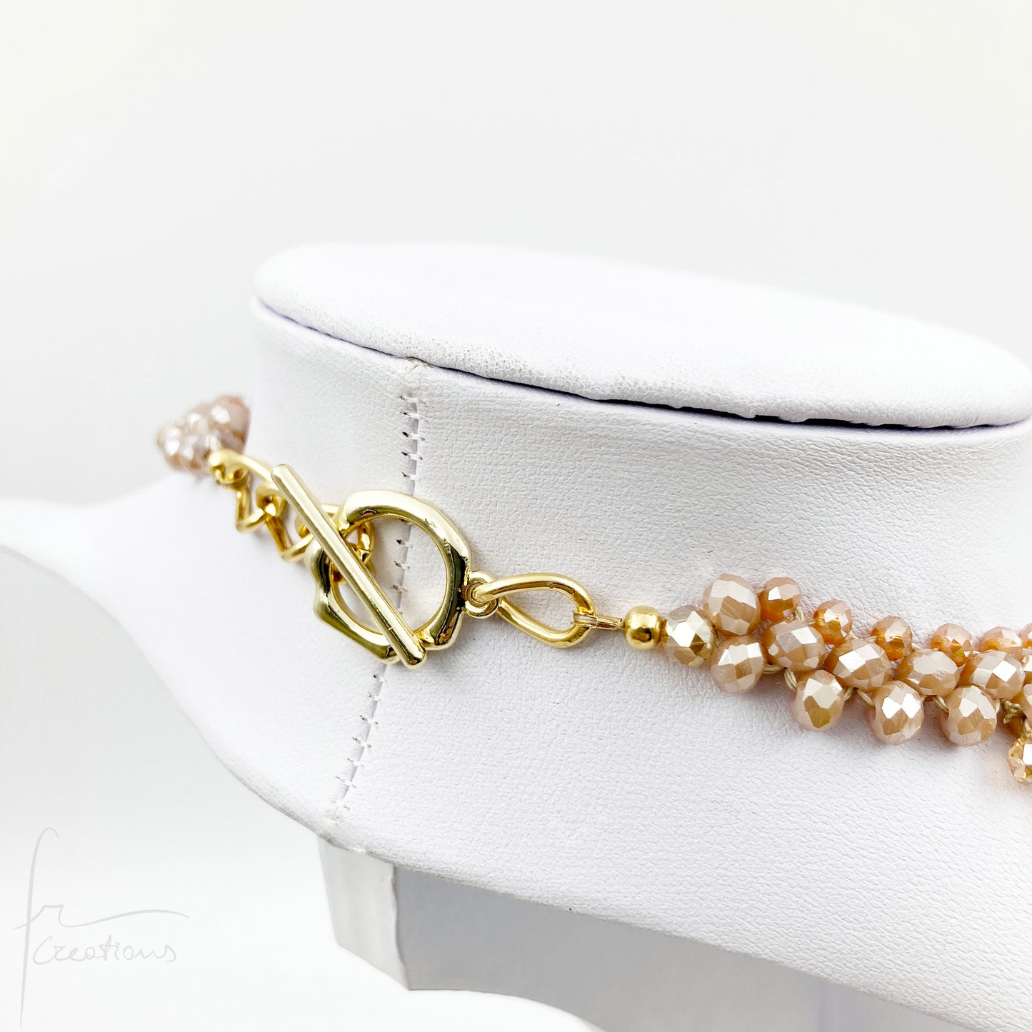 Collana Alexandra (pezzo unico) Ambrata e Beige- effeerrecreations