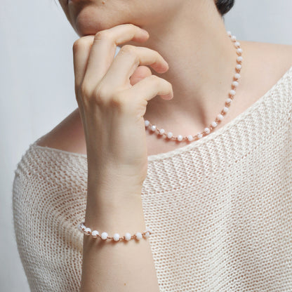 Girocollo uncinetto e cristalli Febe