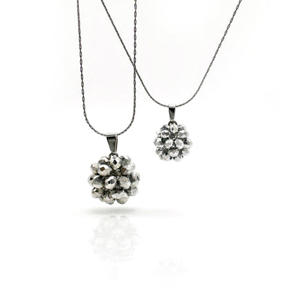 Collana girocollo Mini e Bold Estel con cristalli cuciti in tessitura
