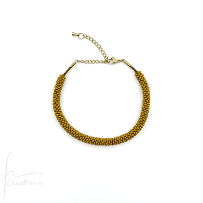 Bracciale Snake artigianale intrecciato a mano con perline