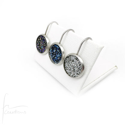 Orecchino Pendente in acciaio inox impreziosito con Cristali di Swarovski