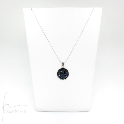 Collana in acciaio e pendente con Cristalli Austriaci Originali