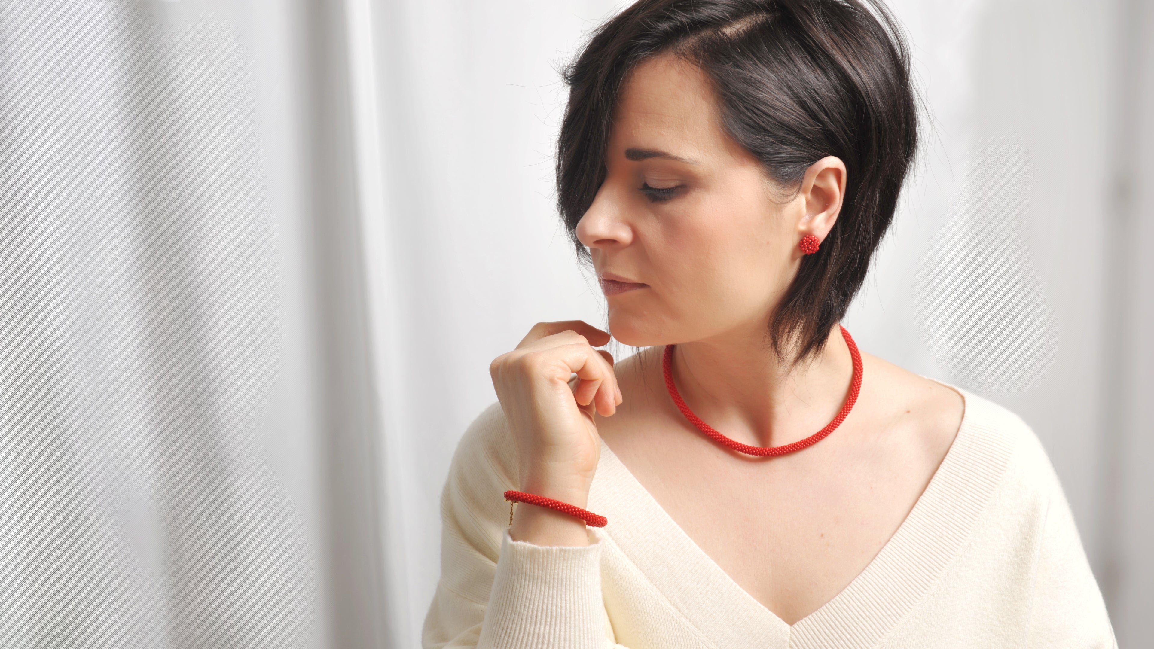 Girocollo e Bracciale Snake con orecchini Bon Bon