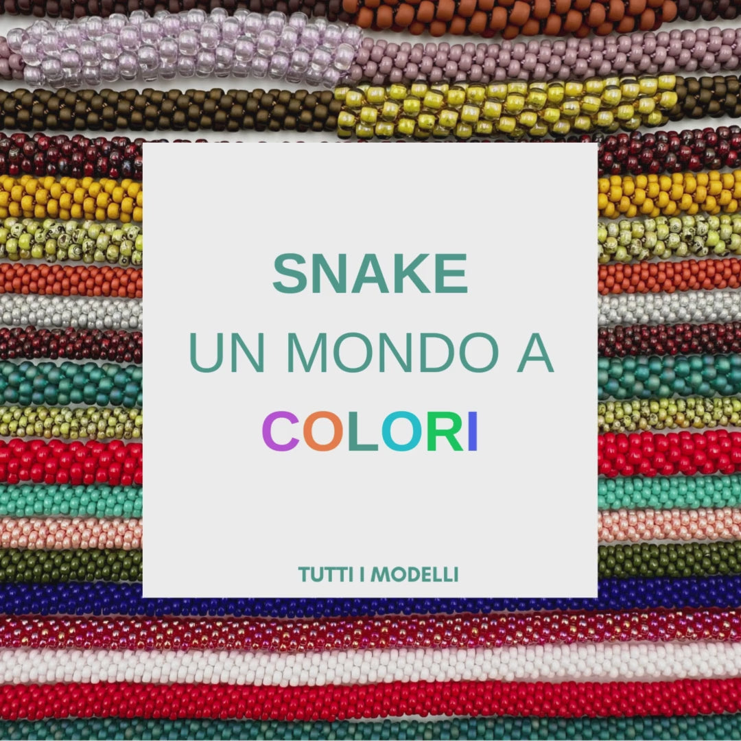 Collezione Snake al Kumihimo con perline per un mondo tutto a colori