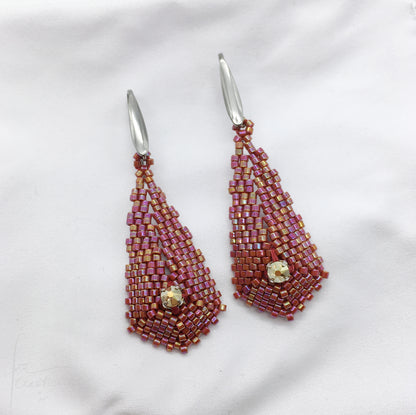 Orecchini Petali con Cristalli di Swarovski