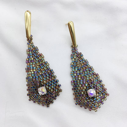 Orecchini Petali con Cristalli di Swarovski