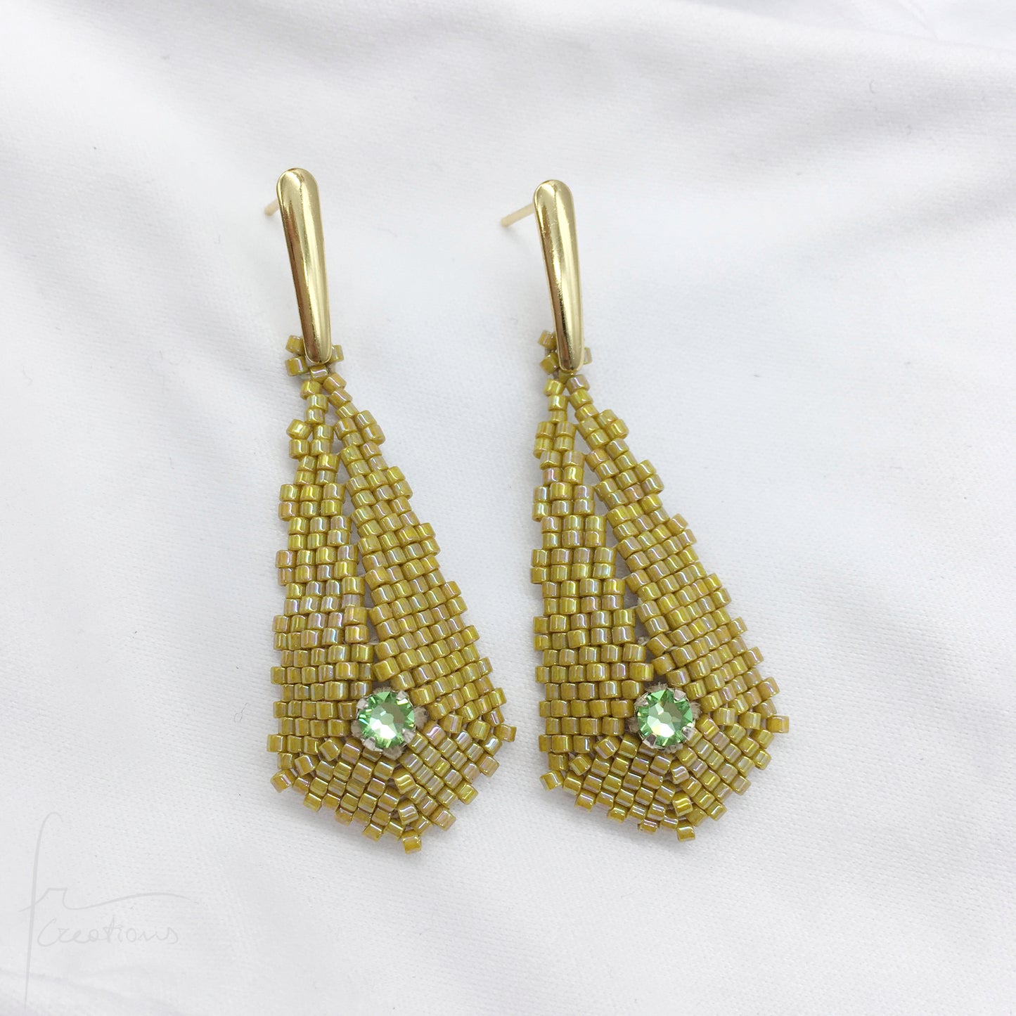 Orecchini Petali con Cristalli di Swarovski