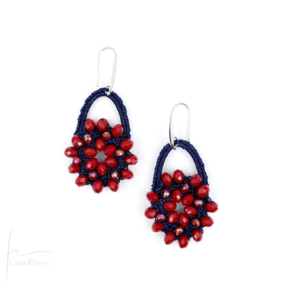 Orecchini Fiore Ovali (vari colori) - effeerrecreations