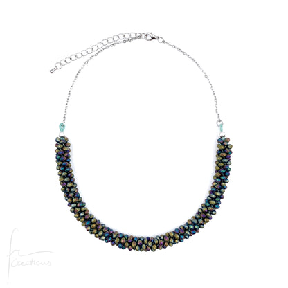 Collane girocollo Snake intrecciate a mano con cristalli