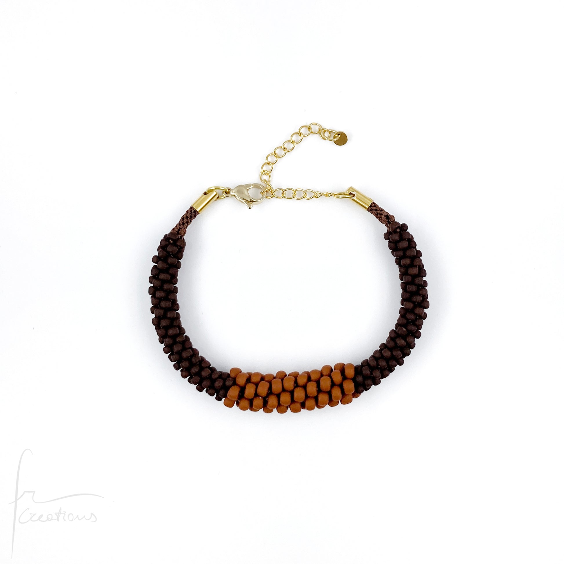 Bracciali semirigidi Snake Duo intrecciati a mano con perline