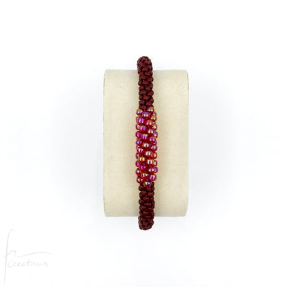 Bracciali semirigidi Snake Duo intrecciati a mano con perline